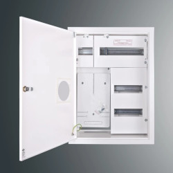 Rozdzielnica p/t licznikowa RW 4NN O T3F + 36S 577x423x220 z okienkiem z.p.9081 IP30 RAL9003