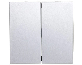 Berker B.1/B.3/B.7 Glas Klawisz podwójny srebrny 16231404