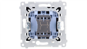 Simon 54 Łącznik Dwubiegunowy (Moduł) 16Ax 250V Zaciski Śrubowe Czarny Mat...