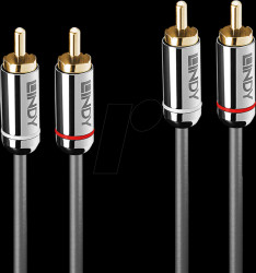 35348 Cinch audio cable, 2x cinch connectors, 5.0 m