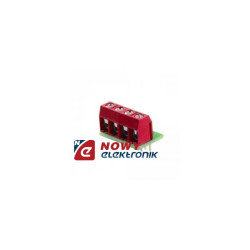 Listwa ARK 4pin czerw. do płytki stykowej prototypowej ARDUINO