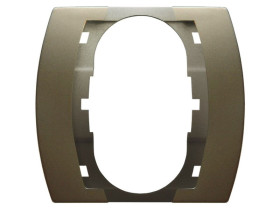 GAZELA Ramka do gniazda podwójnego satyna RG-1J/16 OSPEL