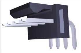 Złącze szpilkowe 4-pinowe raster: 2.54mm -rzędowe Molex Przewlekany 4.0A 250.0 V.