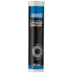 Draper 18005 Multi Purpose Lithium Grease - Cartridge (400ml)