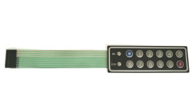 KLAWIATURA 12 klawiszy +2xLED membranowa