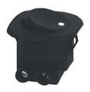 MK1040C Przełącznik kołyskowy, włącz-wyłącz (SPST), średnica otwór montażowy: 20x20 mm, czarny, na wcisk, 6A/230v, zaciski śrubo