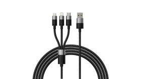 Kabel 3W1 Usb - Micro Usb / Lightning / Usb C 3.5A 1.2M Baseus Starspeed -...