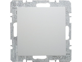 S.1/B.3/B.7 Zaślepka z płytką czołową bez pazurków rozporowych biały 10091909 HAGER