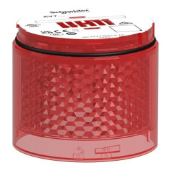 Moduł świetlny, kolumna świetlna, czerwony, Ø70mm, błyskający, kolorowa soczewka, Harmony XVB7, XVB7C64