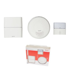 Dzwonek bezprzewodowy 200m Serenity (zestaw odbiornik + nadajnik + odbiornik Comfort) biały 094272