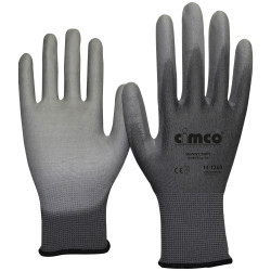 Cimco 141248 Nylon Glove Size 8 M Skinny Soft Grey EN 388 Compliant
