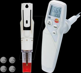 0563 2051 pH meter testo 205 for semi-solid media