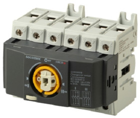 Rozłącznik bezpieczeństwa w obudowie 3-biegunowy-biegunowy 80A Socomec Szyna DIN