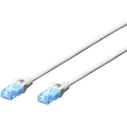 Digitus DK-1512-010/WH RJ45 patch cable CAT5e U/UTP 1m White twisted pairs