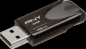 P-FD64GATT4-EF USB stick, USB 2.0, Attaché 4, 64 GB