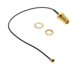 Kabel koncentryczny złącze A MHF1 złacze B SMA długość 152mm Z zakończeniem