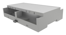 Obudowa DIN 90mm Obudowa szyny DIN 90 x 32.2mm materiał: ABS Płytka drukowana Italtronic