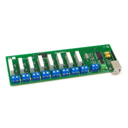 Moduł 8 przekaźników USB 5 A / 30 V DC - zlutowany KIT AVT 1890