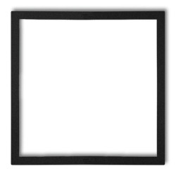 Ramka wypełniająca pojedyncza serii DECO czarny mat 12DRW-1