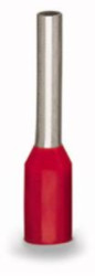 Insulated wire end ferrule, 1.0 mm², 16 mm/10 mm long, DIN 46228-4, red, 216-243