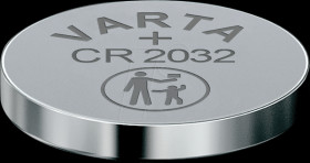 6032101401 Varta button cell battery, 3 V, 230 mAh, 20x3.2 mm