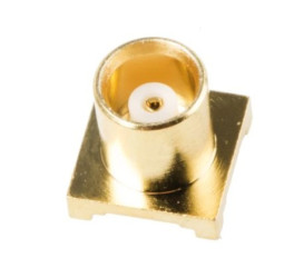 Złącze koncentryczne, 50, 0 to 8GHz, Żeński, Lutowane, Montaż na płytce drukowanej