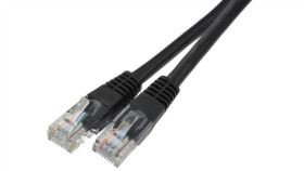 Patchcord Utp Kat.6 Kabel Sieciowy Lan 2X Rj45 Linka Czarny 0,25M