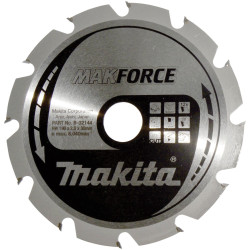 Makita B-32144 MAKFORCE Carbide Metal Saw Blade 190x30mm 12 Cogs