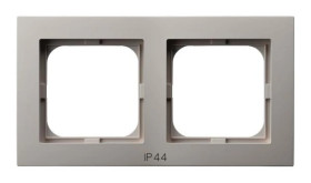 AS Ramka podwójna do łączników IP-44 kaszmir RH-2G/82