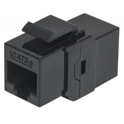 Adapter Łącznik RJ45 UTP Cat5E 8P8C Keystone Czarny 504775
