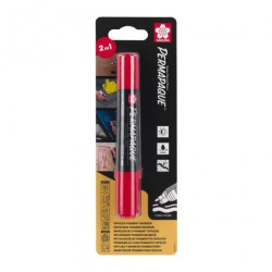 Marker Permapaque Dual Point czerwony, Sakura SKBLXZPKTN1B