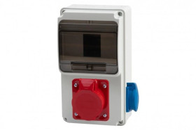 Rozdzielnica ULISSE 6M MINI - gniazda 16A 5p, 230V /6 modułów/