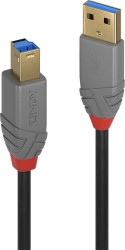 Kabel USB LINDY LINDY 0,5m USB 3.0 Typ A/B Kabel Anthra 36740, USB-A na USB-B, 0.50 m
