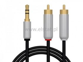 Jack 3,5- 2x RCA 5m metal