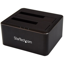 StarTech.com SDOCK2U33V Dual-Bay USB 3.0 to SATA Hard Drive Docking Station, US