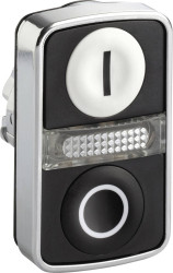 Schneider Electric ZB4BW7A1721 ZB4BW7A1721 Element czołowy dla przycisku podświetlanego resetowalny (Ø) 22 mm 0/I chrom