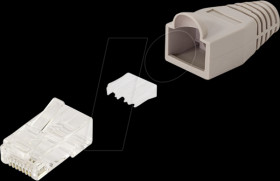 MP0072 Modular plug RJ45, Cat.6A, UTP, 100 pieces