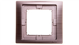 Simon Basic Neos Ramka Pojedyncza Ip44 Tytanowy Bmrc1b/052