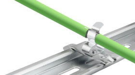 Zacisk kablowy 11mm materiał: Stal sprężynowa Srebrny Zacisk