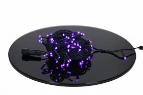 Lampki Bulinex 100led filoletowe 9,90m sznur