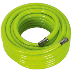 Sealey AHFC1538 Air Hose High Visibility 15mtr x Ø10mm with 1/4"BSP Unions