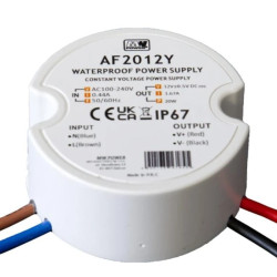 Zasilacz LED dopuszkowy 20W 24V 0.83A okrągły IP67 AF2024Y MW POWER