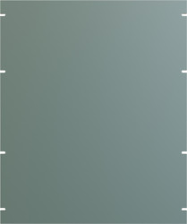 Blind plate, aluminum, 13 U, gray, PBPA19022GY2