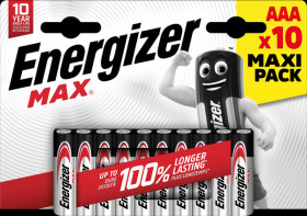 E301534700 Energizer, alkaline-battery, AAA (Micro), pack of 10