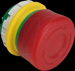 XW1E-LV3SG02Q4R Emergency stop button, 22 mm, illuminated, emergency stop, short