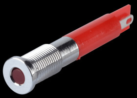 Q6F1CXXR24E Indicator LED, 24 V DC, 6 mm, FASTON, red/BrC