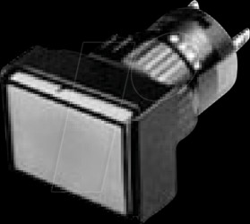 58510213 LED indicator, rectangular 18x24 green 24 V IP40