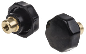 Pokrętło mocujące M6 długość gwintu: 9mm średnica pokrętła 32mm średnica gwintu: 6mm Z wieloma pokrętłami Otwór