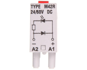 Moduł sygnalizacyjny LD (diody: LED czerwony + D) 24-60V DC M42R szary 854844