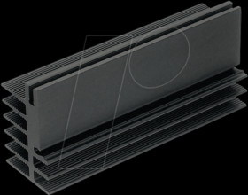 SK 481/75/SA Heat sink 75mm 3.5 K/W black anodised